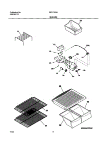 07 - Shelves parts for Frigidaire Refrigerator FRT17IB3AQ3 from AppliancePartsPros.com