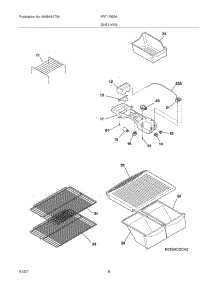 07 - Shelves parts for Frigidaire Refrigerator FRT17IB3AZC from AppliancePartsPros.com