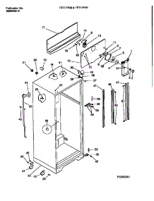 03 - Cabinet W / Fan Assembly parts for Frigidaire Refrigerator FRT17PRBD2 from AppliancePartsPros.com