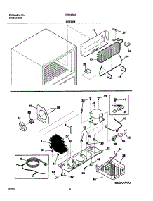 09 - System parts for Frigidaire Refrigerator FRT185BSB0 from AppliancePartsPros.com