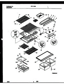 05 - Shelves And Supports parts for Frigidaire Refrigerator FRT17JRBD1 from AppliancePartsPros.com