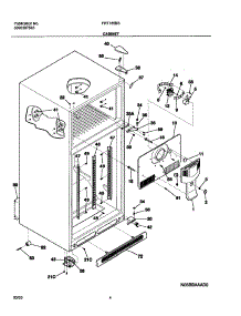 05 - Cabinet parts for Frigidaire Refrigerator FRT185BSK0 from AppliancePartsPros.com