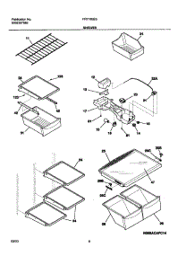 07 - Shelves parts for Frigidaire Refrigerator FRT185BSK0 from AppliancePartsPros.com