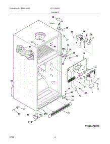 05 - Cabinet parts for Frigidaire Refrigerator FRT17HB3JZ2 from AppliancePartsPros.com