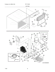 09 - System parts for Frigidaire Refrigerator FRT17G5CSB3 from AppliancePartsPros.com