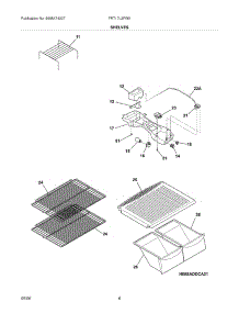 07 - Shelves parts for Frigidaire Refrigerator FRT17L3FW0 from AppliancePartsPros.com