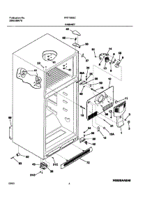 05 - Cabinet parts for Frigidaire Refrigerator FRT18B6CW1 from AppliancePartsPros.com