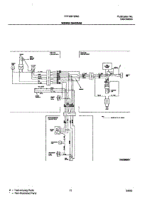 11 - Wiring Diagram parts for Frigidaire Refrigerator FRT18B1BW0 from AppliancePartsPros.com