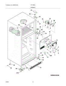 05 - Cabinet parts for Frigidaire Refrigerator FRT18B5JB3 from AppliancePartsPros.com