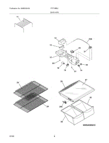 07 - Shelves parts for Frigidaire Refrigerator FRT18B5JB3 from AppliancePartsPros.com