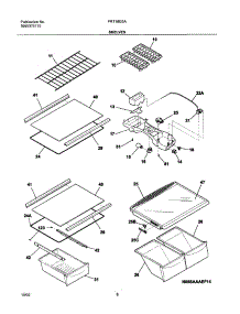 07 - Shelves parts for Frigidaire Refrigerator FRT18G5AB9 from AppliancePartsPros.com