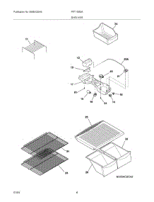 07 - Shelves parts for Frigidaire Refrigerator FRT15IB3AZ4 from AppliancePartsPros.com