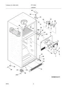 05 - Cabinet parts for Frigidaire Refrigerator FRT15IB3AW5 from AppliancePartsPros.com