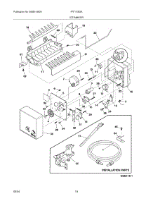11 - Ice Maker parts for Frigidaire Refrigerator FRT15IB3AW5 from AppliancePartsPros.com