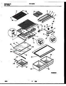 04 - Shelves And Supports parts for Frigidaire Refrigerator FRT15NRBD0 from AppliancePartsPros.com