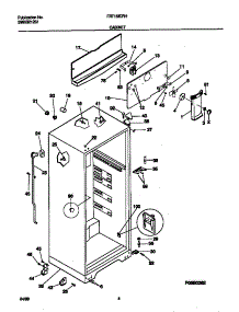03 - Cabinet parts for Frigidaire Refrigerator FRT16ICRHZ0 from AppliancePartsPros.com
