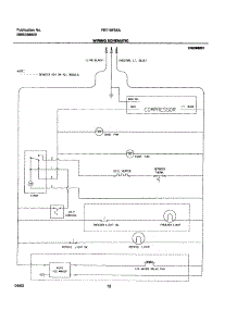 12 - Wiring Schematic parts for Frigidaire Refrigerator FRT18FS5AW8 from AppliancePartsPros.com