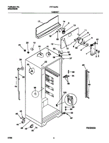 03 - Cabinet parts for Frigidaire Refrigerator FRT16JRCW0 from AppliancePartsPros.com
