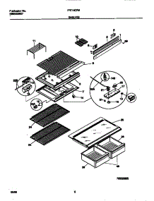 04 - Shelves parts for Frigidaire Refrigerator FRT16CRHY3 from AppliancePartsPros.com