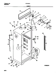 03 - Cabinet parts for Frigidaire Refrigerator FRT16PRCY0 from AppliancePartsPros.com
