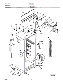 03 - Cabinet parts for Frigidaire Refrigerator FRT16RSCW2 from AppliancePartsPros.com