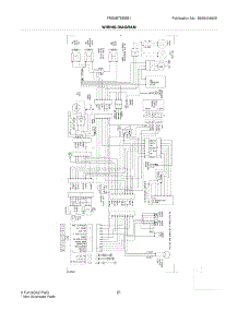 21 - Wiring Diagram parts for Frigidaire Refrigerator FRS6B7EESB1 from AppliancePartsPros.com