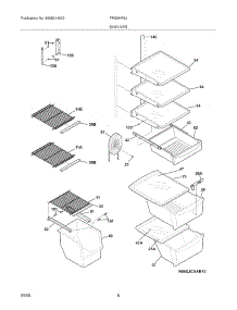 09 - Shelves parts for Frigidaire Refrigerator FRS6HR5JMB1 from AppliancePartsPros.com