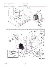 13 - System parts for Frigidaire Refrigerator FRS6HR5HW1 from AppliancePartsPros.com