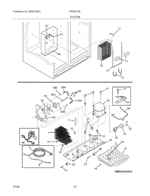 13 - System parts for Frigidaire Refrigerator FRS6L7EES5 from AppliancePartsPros.com