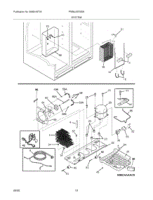 13 - System parts for Frigidaire Refrigerator FRS6L9EESSN from AppliancePartsPros.com