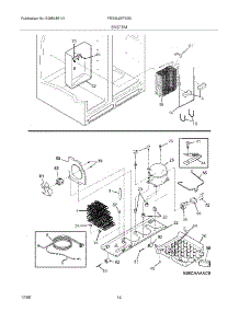 13 - System parts for Frigidaire Refrigerator FRS6L9EFSS5 from AppliancePartsPros.com