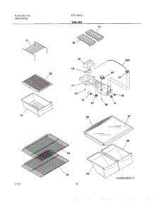 07 - Shelves parts for Frigidaire Refrigerator FRT18B4AQ2 from AppliancePartsPros.com