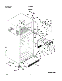05 - Cabinet parts for Frigidaire Refrigerator FRT18B5AT4 from AppliancePartsPros.com