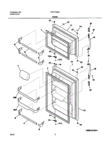 03 - Doors parts for Frigidaire Refrigerator FRT17IG5AZ1 from AppliancePartsPros.com