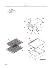 07 - Shelves parts for Frigidaire Refrigerator FRT18B5JB2 from AppliancePartsPros.com