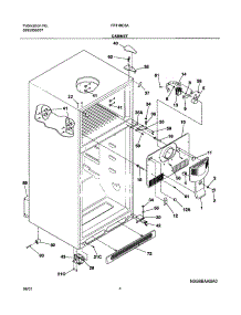 05 - Cabinet parts for Frigidaire Refrigerator FRT18C5AQ4 from AppliancePartsPros.com