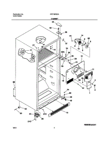 05 - Cabinet parts for Frigidaire Refrigerator FRT18FS5AW4 from AppliancePartsPros.com