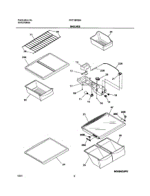 07 - Shelves parts for Frigidaire Refrigerator FRT18FS5AW4 from AppliancePartsPros.com