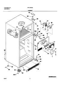 05 - Cabinet parts for Frigidaire Refrigerator FRT18FS5AW6 from AppliancePartsPros.com