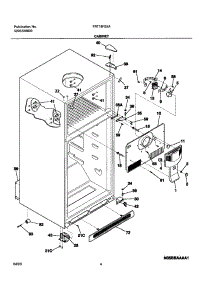 05 - Cabinet parts for Frigidaire Refrigerator FRT18FS5AQ8 from AppliancePartsPros.com
