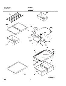 07 - Shelves parts for Frigidaire Refrigerator FRT18FS5AQ8 from AppliancePartsPros.com