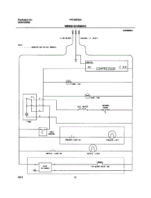 12 - Wiring Schematic parts for Frigidaire Refrigerator FRT18FS5AQ4 from AppliancePartsPros.com