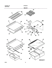 07 - Shelves parts for Frigidaire Refrigerator FRT18G4AW6 from AppliancePartsPros.com