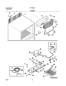 09 - System parts for Frigidaire Refrigerator FRT18G4AW6 from AppliancePartsPros.com