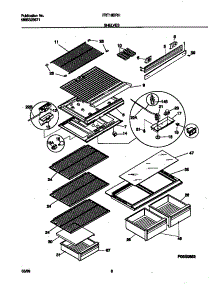 04 - Shelves parts for Frigidaire Refrigerator FRT18DRHY0 from AppliancePartsPros.com