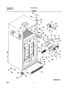 05 - Cabinet parts for Frigidaire Refrigerator FRT18H7CW2 from AppliancePartsPros.com