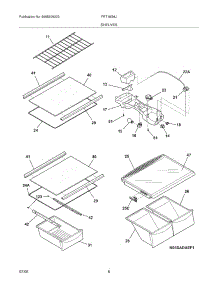 07 - Shelves parts for Frigidaire Refrigerator FRT18G6JQ0 from AppliancePartsPros.com