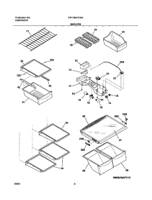 07 - Shelves parts for Frigidaire Refrigerator FRT18H7CW2 from AppliancePartsPros.com