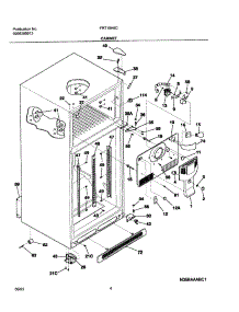 05 - Cabinet parts for Frigidaire Refrigerator FRT18H6CW1 from AppliancePartsPros.com
