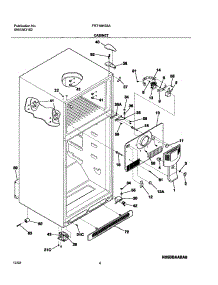 05 - Cabinet parts for Frigidaire Refrigerator FRT18HS6AW6 from AppliancePartsPros.com